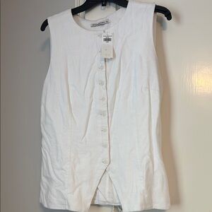 NWT Abercrombie and Fitch Linen Vest